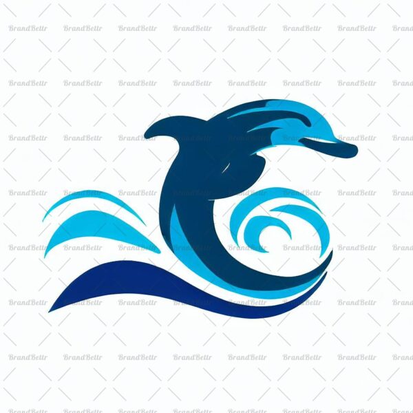 Delfin und Ozeanwelle